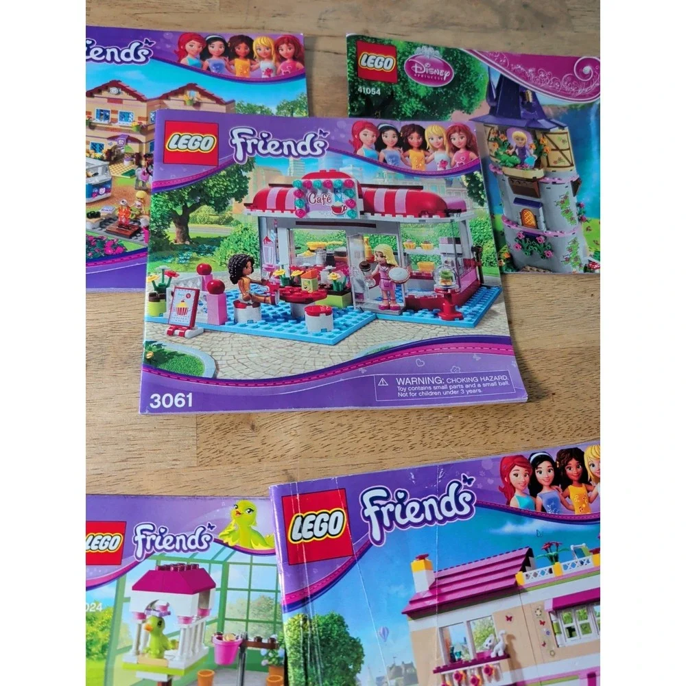 LEGO FRIENDS Instruction Manuals: Lot of 16 Booklets Disney Princess